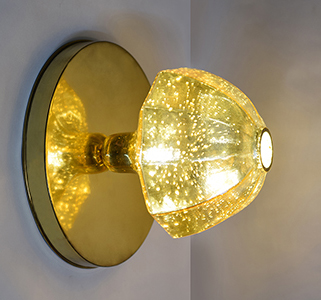 Inca Berry Wall Ceiling Light Golden Lusture by Sahil & Sarthak